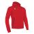 Cello Full Zip Hooded Sweatshirt RED XXS Hettejakke i børstet fleece - Unisex 
