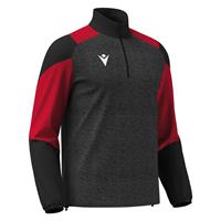 Cuzco Training 1/4 Zip Top BLK/RED XS Teknisk treningsgenser - Unisex