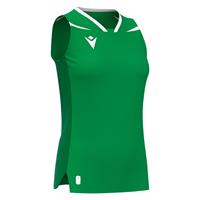 Lily Eco Sleeveless Shirt GRN/WHT 3XS Teknisk kamp og treningsdrakt - Dame